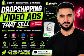 create viral shopify dropshipping video ads