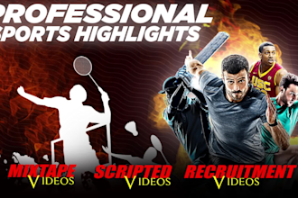 edit your sports video clips,highlights,montages for youtube