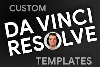 create davinci resolve and fusion templates