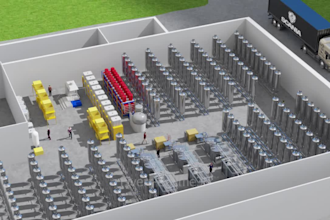make 3d architectural factory model and animation