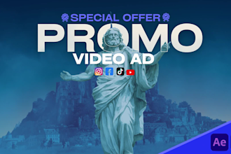 create commercial promo video ads with kinetic typography
