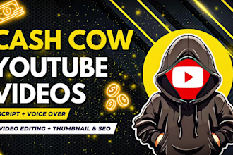 be your faceless youtube video editor