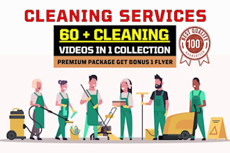 do cleaning service video or cleaning company promo video