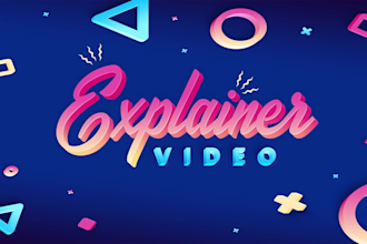 create a catchy custom 2d animated explainer video