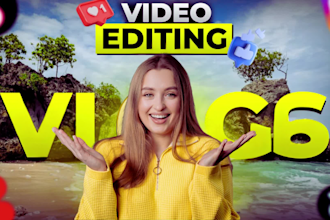 edit travel, sports, vlogs, youtube, instagram and tiktok videos