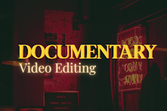 do documentary video editing and reels