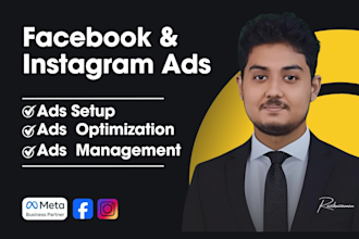setup facebook and instagram ads campaign for local business, ecommerce