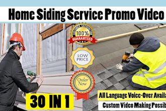 create the best home siding service ads video for promoting your business