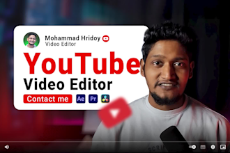professionally edit your youtube videos with motion graphics