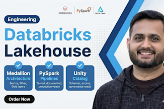 setup databricks unity catalog, medallion layers and pyspark etl pipelines