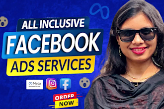 be your facebook ads campaign manager,run meta fb ads ,instagram ads marketing