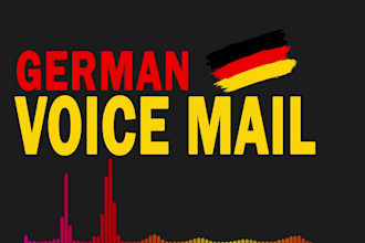 record a german phone message or voicemail IVR mailbox
