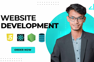 build, rebuild custom website with website development as full stack developer