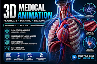 create 3d medical and scientific explainer animation video