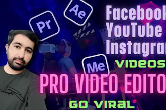 edit facebook, instagram, and youtube video