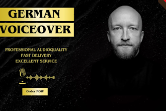 record a male german voice over