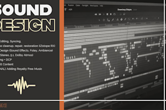 create pro ambient, sound effect, foley and adult content for you