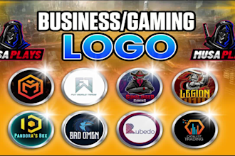 create a business or gaming logo for any social media