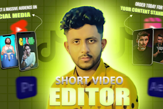 do instagram reels, tiktok videos, and youtube shorts edit with motion graphics