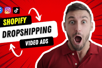 create shopify facebook video ads for dropshipping products