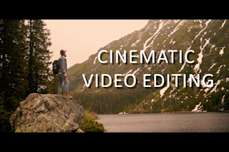 do cinematic video editing