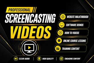 do screencast tutorial videos for youtube