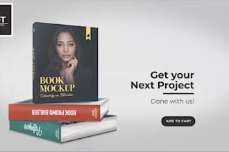 make animated 3d book or magazine promo