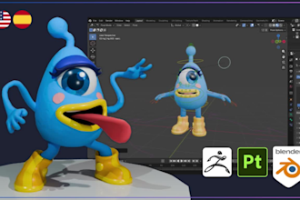 model, texture and rig your 3d character