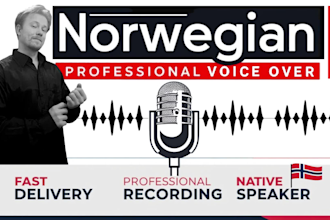 record a professional norwegian male voice over