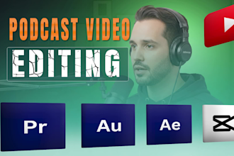 professionally edit your podcast videos and clean audio
