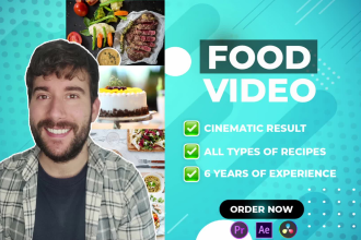 create a food cooking video recipe for youtube, instagram, tiktok