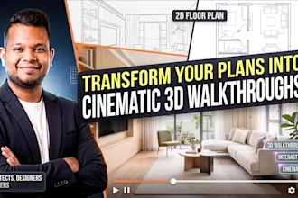 create realistic 3d architectural walkthroughs