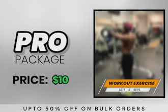 edit your gym video for instagram or social media