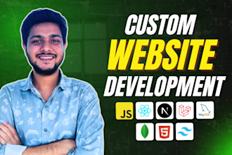 build rebuild custom website development full stack front end back end developer