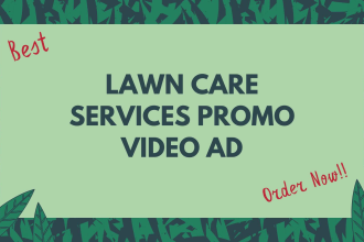 do lawn care services or landscaping animated promo video ad