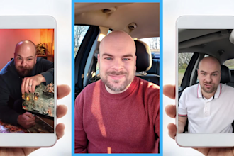 create ugc in my car, office, walking, green screen and more