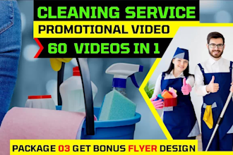 do cleaning service video or house cleaning service video