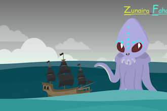 create 2d animation story or cartoon storytelling animation video