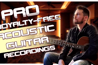 record a professional clean acoustic guitar for you