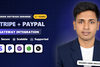 integrate stripe paypal payment gateway with webhooks