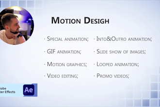 create a custom logo animation, looped animation