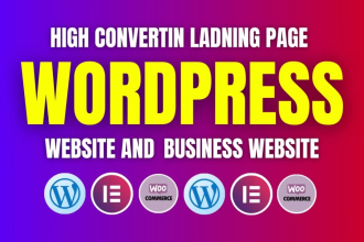 create wordpress website landing page squeeze page elementor pro builder