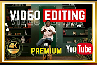 do premium professional 4k youtube video editing