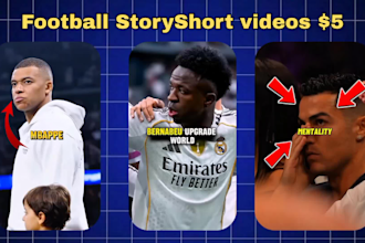 create football story shorts for youtube