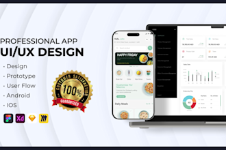 do UI UX website design, app design or saas dashboard design