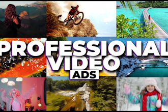 make promotional video ads or commercials for facebook instagram tiktok youtube