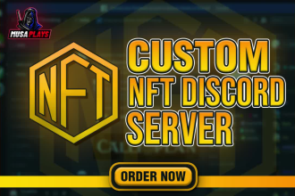 setup custom nft or crypto discord server