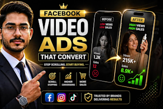 create high converting video ads for dropshipping ads facebook tiktok instagram