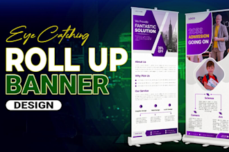 design a roll up banner for your business