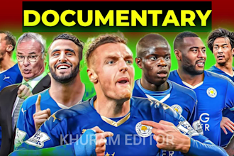 do sports highlights nba, NFL, football and mini documentary videos for youtube